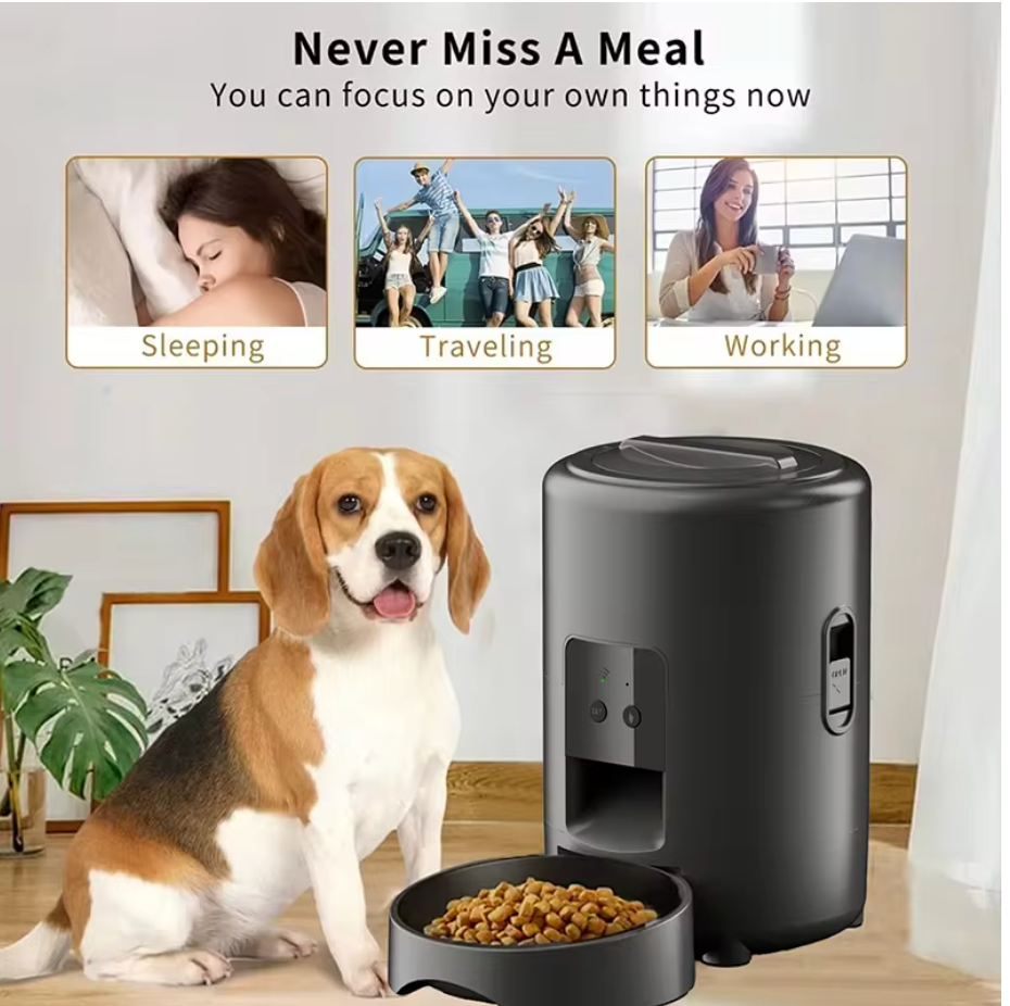 2L Smart WiFi Automatic Pet Feeder – Scheduled Feeding for Cats & Dogs