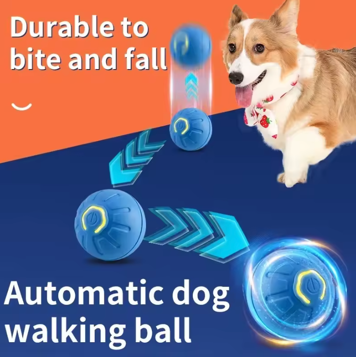 Smart Interactive Moving Ball Dog & Cat Toy – USB Automatic Bouncing Pet Toy