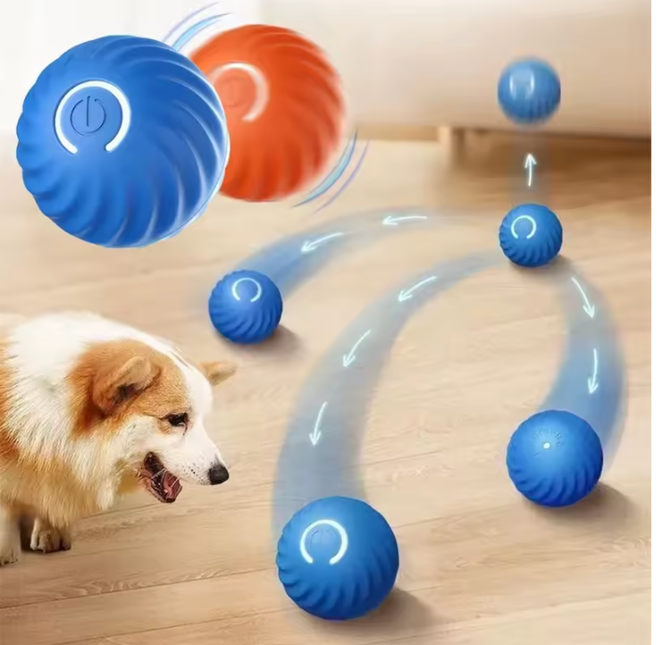 Smart Interactive Moving Ball Dog & Cat Toy – USB Automatic Bouncing Pet Toy
