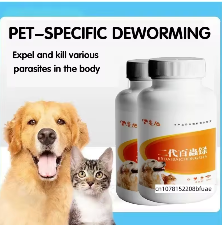 Pet Deworming Tablets for Dogs & Cats – Broad Spectrum Internal Parasite Treatment