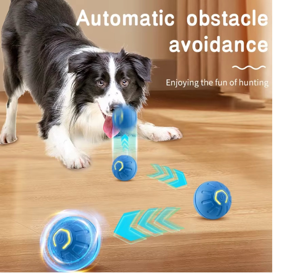 Smart Interactive Dog Ball Toy – USB Automatic Moving & Bouncing.