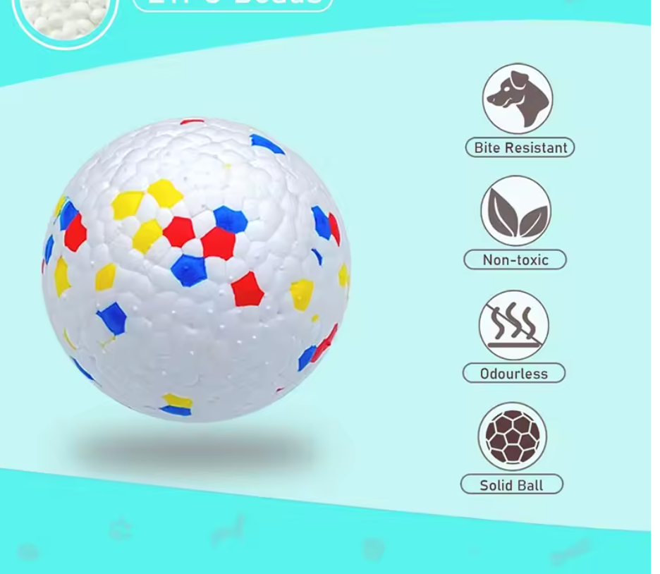 Bite-Resistant E-TPU Dog Ball Toy – High Elasticity Chew Toy for Small & Large Dogs