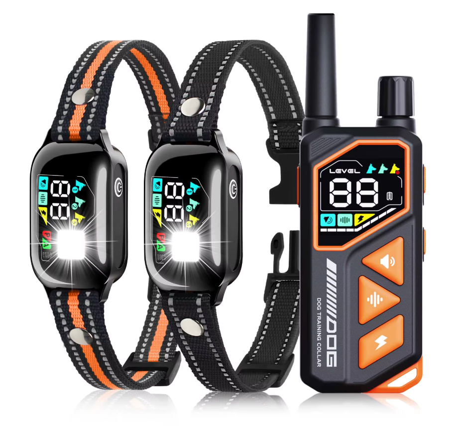 2026 AI Electric Dog Training Collar – 3300ft Range, 2-in-1 Auto, IPX7 Waterproof for 10–120 lbs Dogs