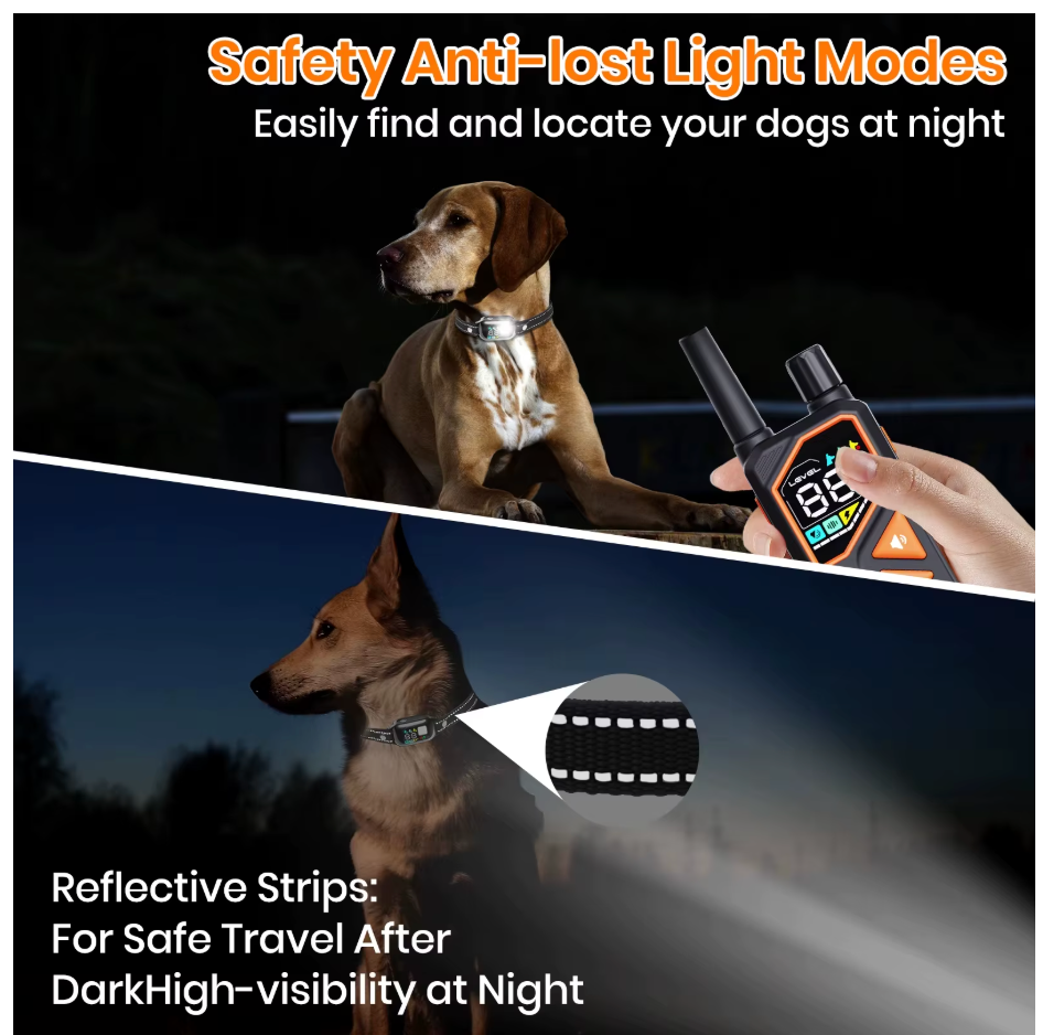 2026 AI Electric Dog Training Collar – 3300ft Range, 2-in-1 Auto, IPX7 Waterproof for 10–120 lbs Dogs