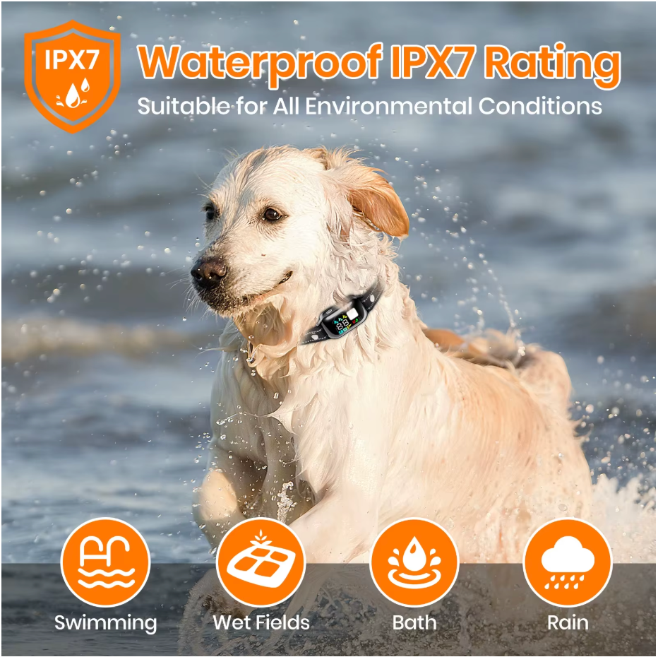 2026 AI Electric Dog Training Collar – 3300ft Range, 2-in-1 Auto, IPX7 Waterproof for 10–120 lbs Dogs