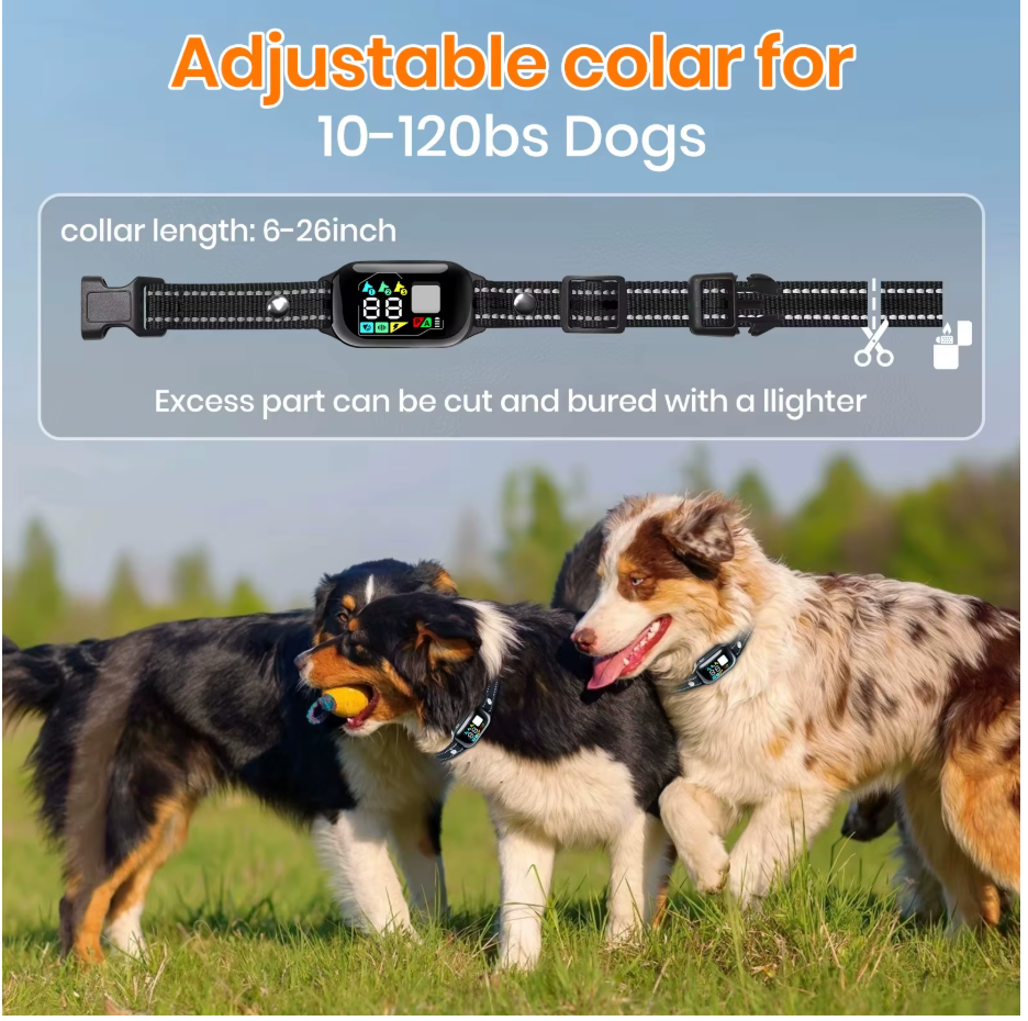 2026 AI Electric Dog Training Collar – 3300ft Range, 2-in-1 Auto, IPX7 Waterproof for 10–120 lbs Dogs