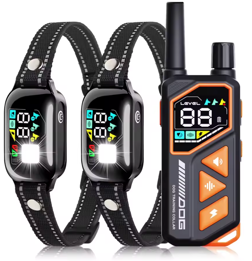 2026 AI Electric Dog Training Collar – 3300ft Range, 2-in-1 Auto, IPX7 Waterproof for 10–120 lbs Dogs