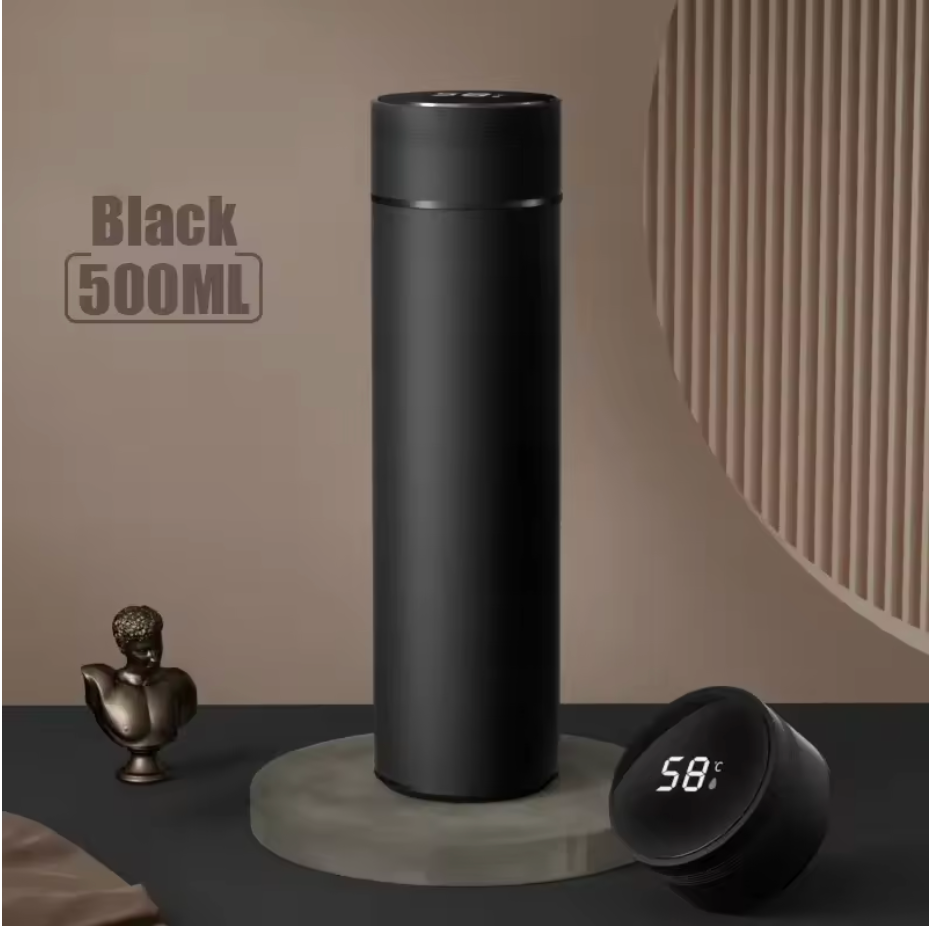 500ml Temperature Display Thermos Cup – Stainless Steel Vacuum Insulated Bottle, Father's Day Gift