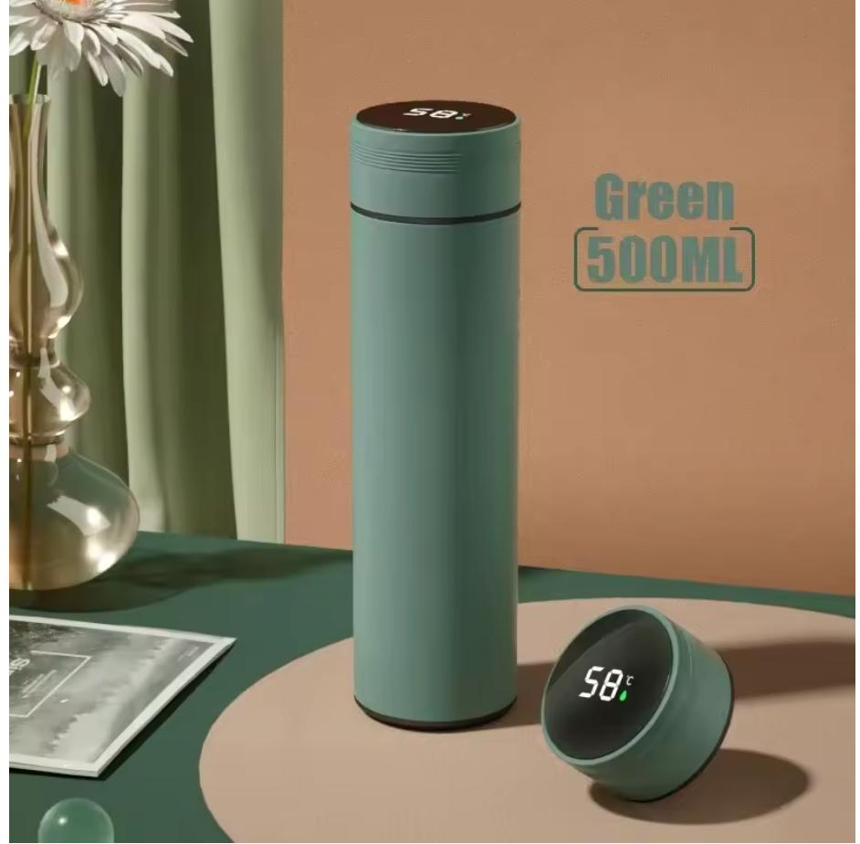 500ml Temperature Display Thermos Cup – Stainless Steel Vacuum Insulated Bottle, Father's Day Gift