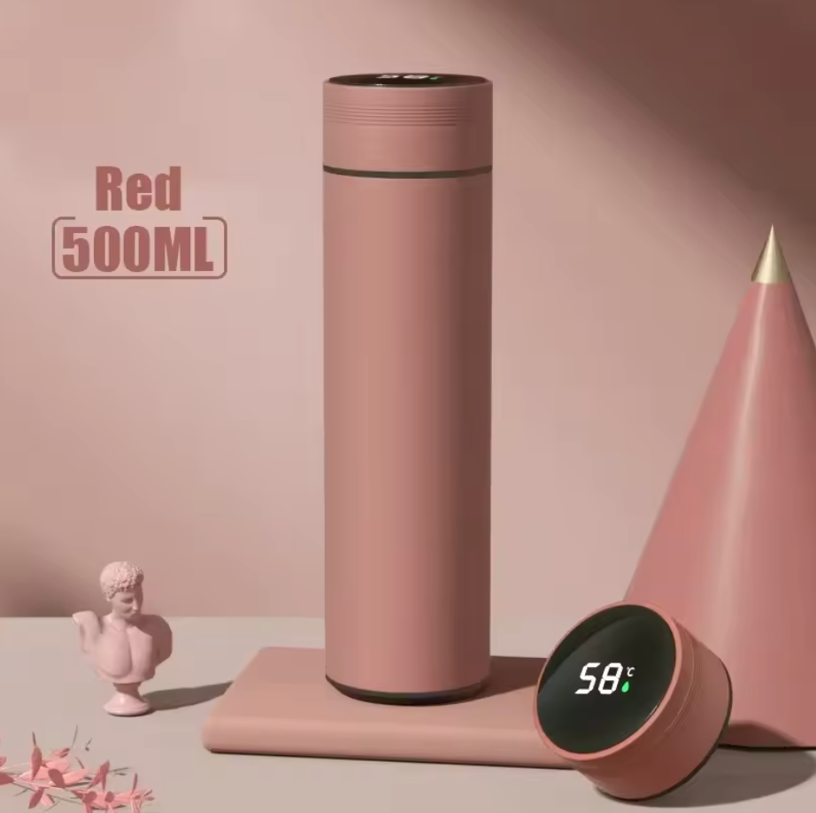 500ml Temperature Display Thermos Cup – Stainless Steel Vacuum Insulated Bottle, Father's Day Gift
