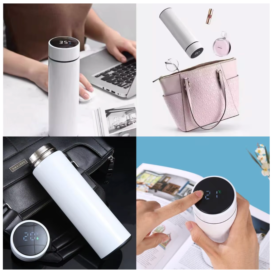 500ml Temperature Display Thermos Cup – Stainless Steel Vacuum Insulated Bottle, Father's Day Gift