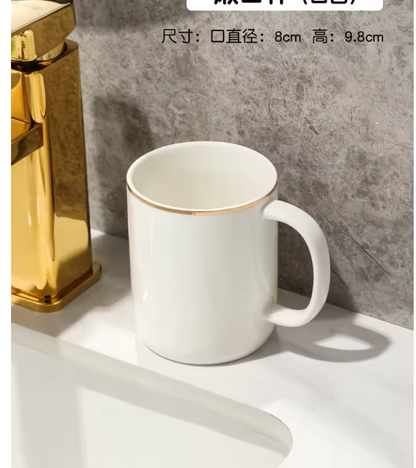 Luxury Irregular Stripe Ceramic Soap Dish with Drainage – Modern Bathroom Organizer